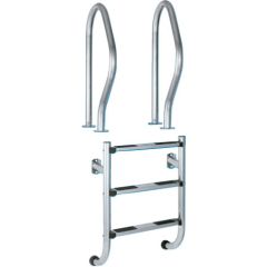 ESCALERA PARTIDA EN ACERO INOX.