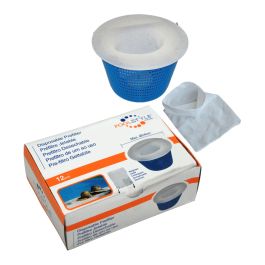 5 Filtri Monouso Per Cestello Skimmer Piscina, Con Elastico, Per EBS 1000/1500 E Simili